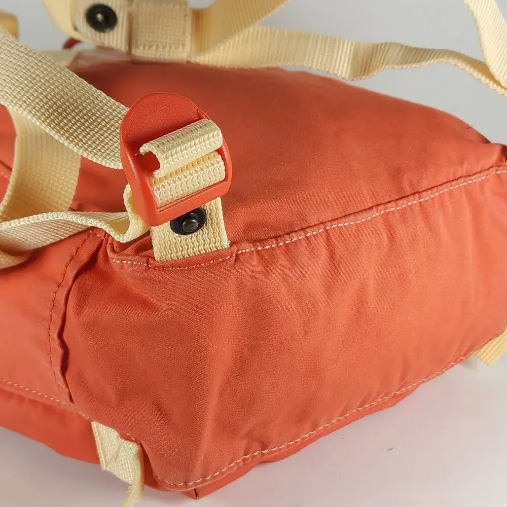 Fjallraven Kanken Art 23616 Mini Orange /pink Nylon Swedish Daypack Backpack